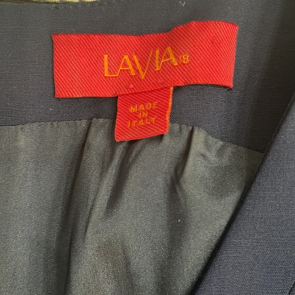 Lavia Sleeveless Sheath Navy Dress - Picture 7 of 8